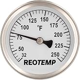 REOTEMP S2-F1 Pipe Clamp Surface Hot Water Thermometer