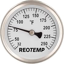 5 Thermomètres Bimétal Pour Tuyaux - Cadran 63mm, Ressort Fixation, 0-120°C
