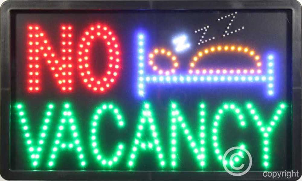 QUALITY FLASHING NO VACANCY hotel led new shop signs Amazon.co.uk