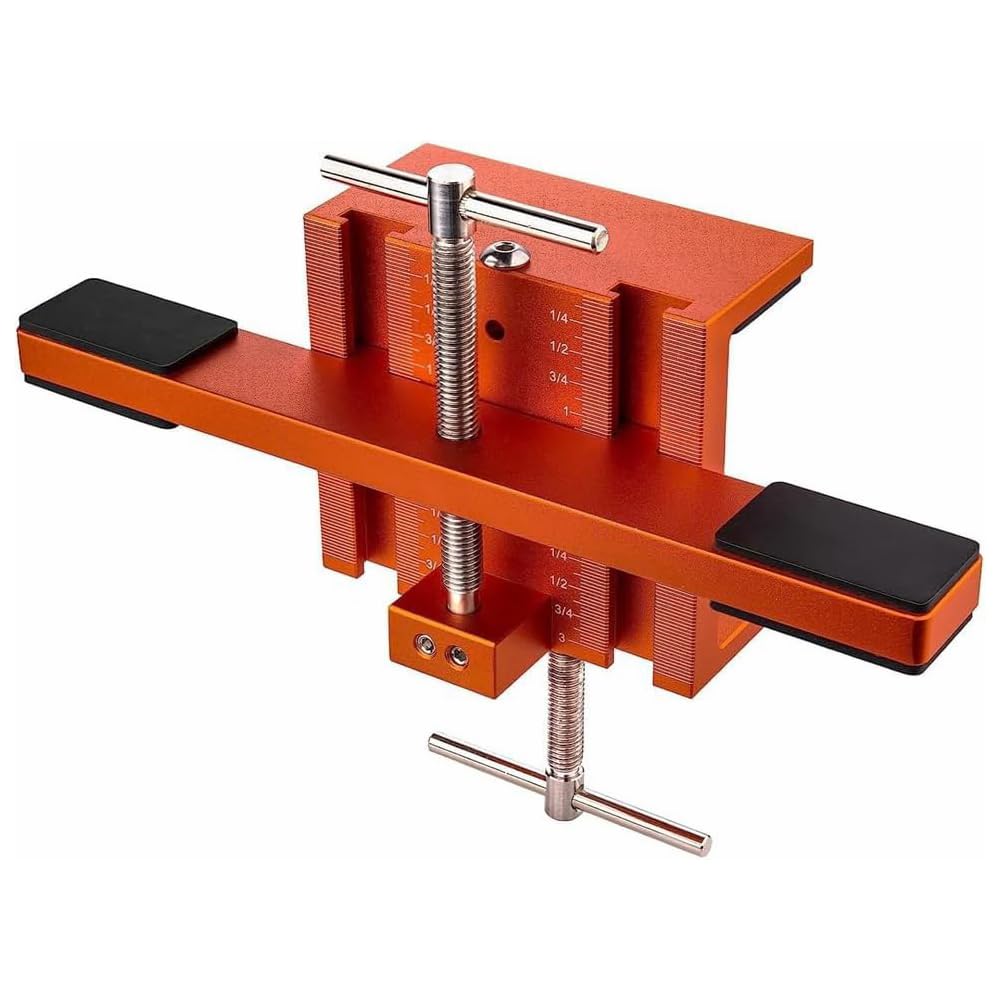 Uadme Cabinet Door Installation Positioner, Aluminium Alloy Cabinet Door Mounting Jig for Easy Door Support and Alignment, Cabinet Installation Tool for Mount Hinges, for Most Cabinet Doors