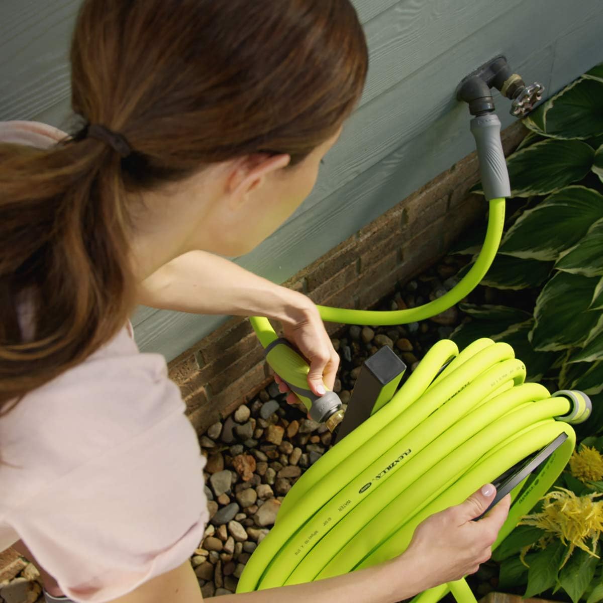 Flexzilla Garden Hose with SwivelGrip, 5/8 in. x 75 ft., Heavy Duty, Lightweight, Drinking Water Safe - HFZG575YWS : Garden & Outdoor