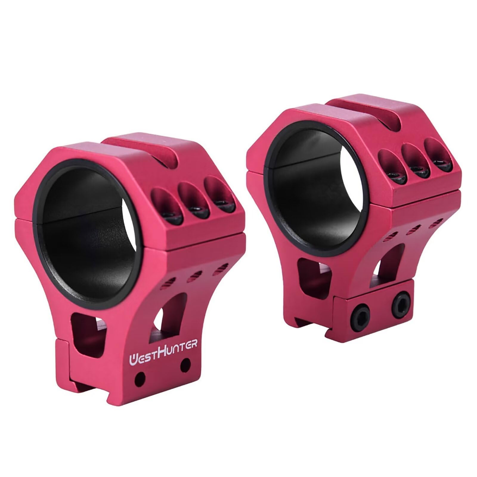 WestHunter Optics Precision 11 mm Dovetail Scope Rings, 1 Inch 30 mm 34 mm Tactical Scope Mount | Red