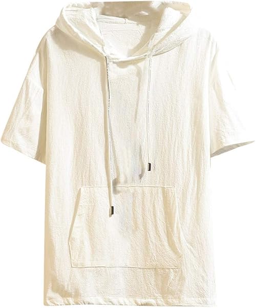Amazon パーカー 半袖 メンズ 夏服 メンズ Tシャツ ファッション 半袖 五分袖 無地 七分袖 ゆったり 夏 パーカー 無地 ファッション 軽い 柔らかい シルエット スポーツ かっこいい 薄手 おしゃれ L ホワイト 東風が壊れた Tシャツ スリッパ ルームシューズ