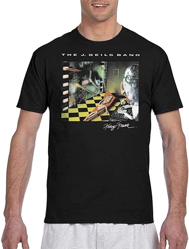 Amazon Com J Geils Band Freeze Frame Stylish Music Theme Men Short Sleeve Printing T Shirt Clothing