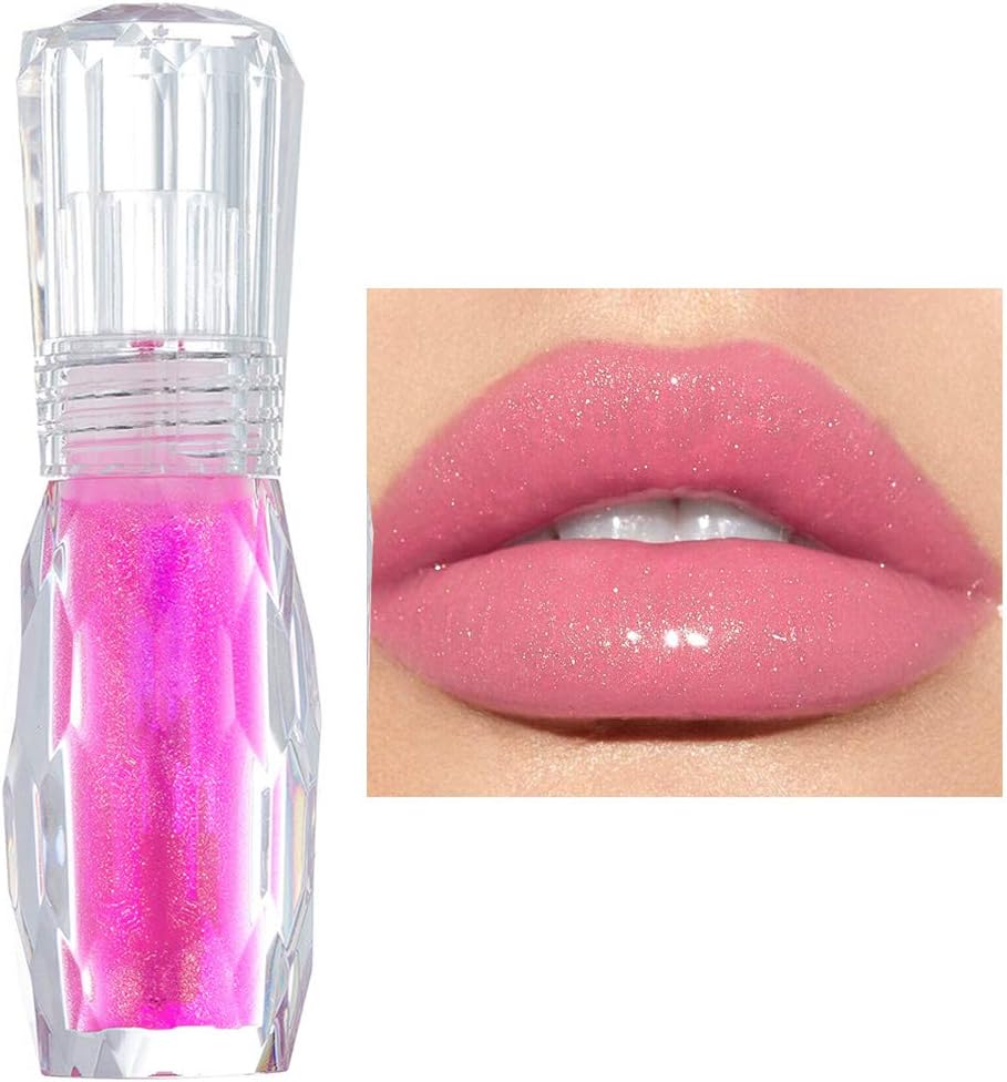 GLTurelifes Lip Plumper Gloss Jelly Color Lipstick, Lip Plumping Balm Plumper Lip Gloss
