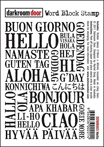 Darkroom Door Hello Word Block Stamp Set
