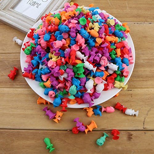 50pcs/lot Kids Child Cartoon Ocean Animal Action Figures Toys Mini Monster Sucker Suction Cup