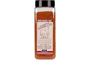 Pork Barrel BBQ All-Purpose BBQ Seasoning & Rub | Sugar-Free, Gluten-Free, MSG-Free | All American BBQ Seasoning for Chicken, Beef & Pork – 22oz Jar