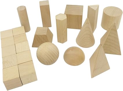 geometric wooden blocks