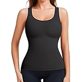 LIRASDIS Compression Tanks for Women, Tummy Control Shapewear Tank Tops, Seamless Slimming Body Shaper Camisole