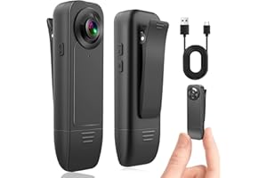 lo.baby.ve Body Camera, Mini Portable Camcorder, 1080P HD Sport Camera with Night Vision, Motion Detection, Wearable Bodycam for Policy Law Enforcement, Security Guards(SD Card Not Included)