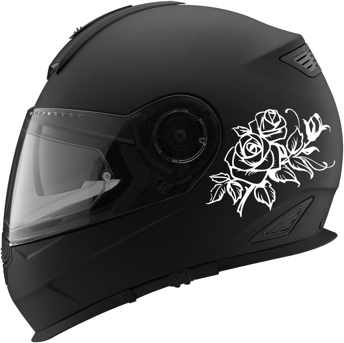 Roses and Leaves Design Auto Car Racing Motorcycle Helmet