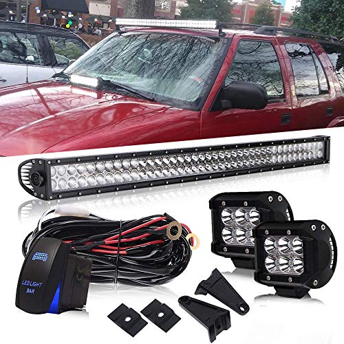 Buy DOT 42Inch 240W Led Light Bar On Grill Windshield Bumper + 4Inch Driving Fog Lights W/Wiring