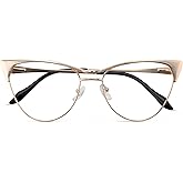 DOERAYMI Blue Blockers Glasses for Women, Bluelight Glasses with Cat Eye Frame for Style, Comfort, Eye Strain Relief