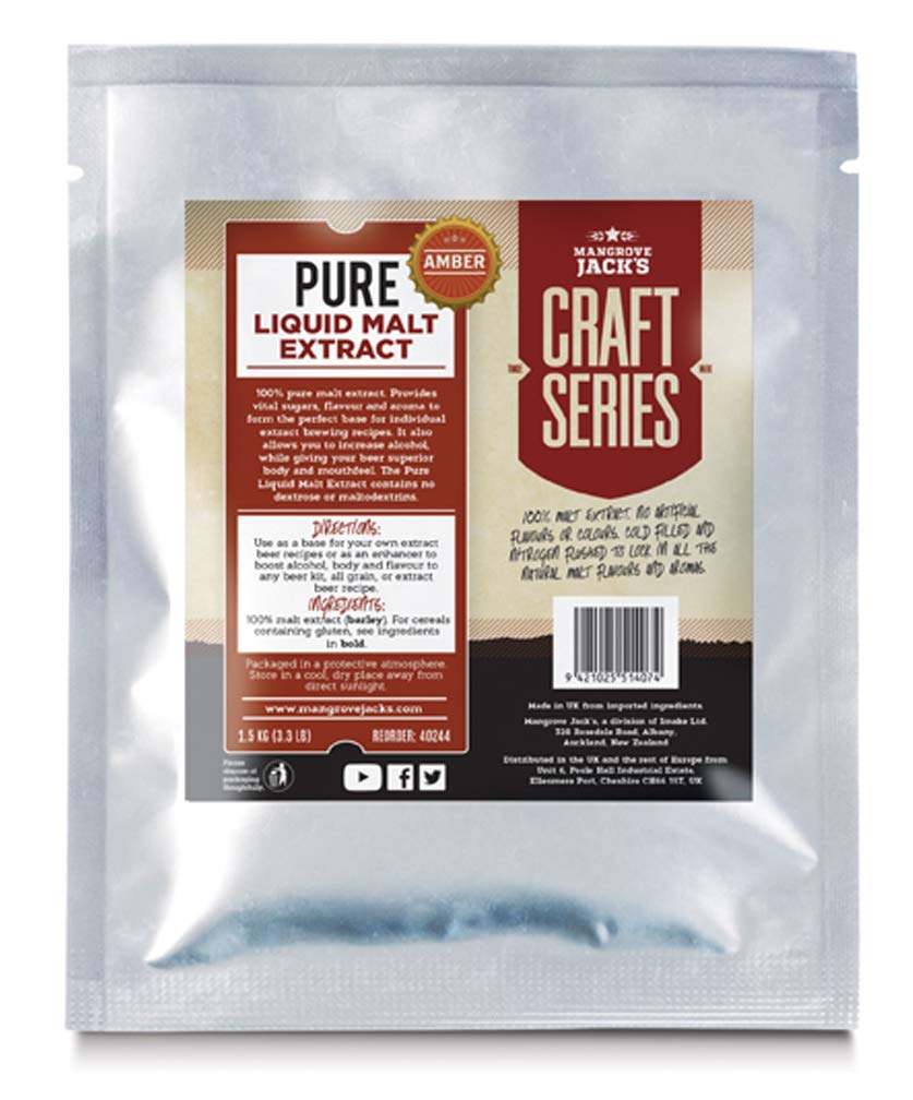 Mangrove Jack's 1.5kg Pure Liquid Malt Extract - Amber