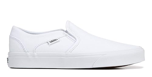 white slip on vans womens 8.5