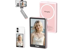 King Ma 4K 30FPS Magnetic Phone Vlog Selfie Monitor Screen, Sync Back Camera iPhone Monitor Screen for Vlog Live Stream & Tik