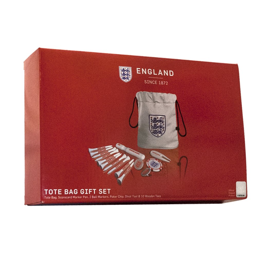 England FA Tote Bag Golf Gift Set - White