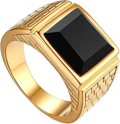 Amazon ｊｅｗｅｌｒｙｗｅ リンク ステンレス 指輪 メンズ シンプル アンティーク風 ファッション リング Ring For Men 男性 ジュエリーアクセサリー 金色 誕生日 記念日 クリスマス バレンタインデー プレゼント ジュエリー 通販
