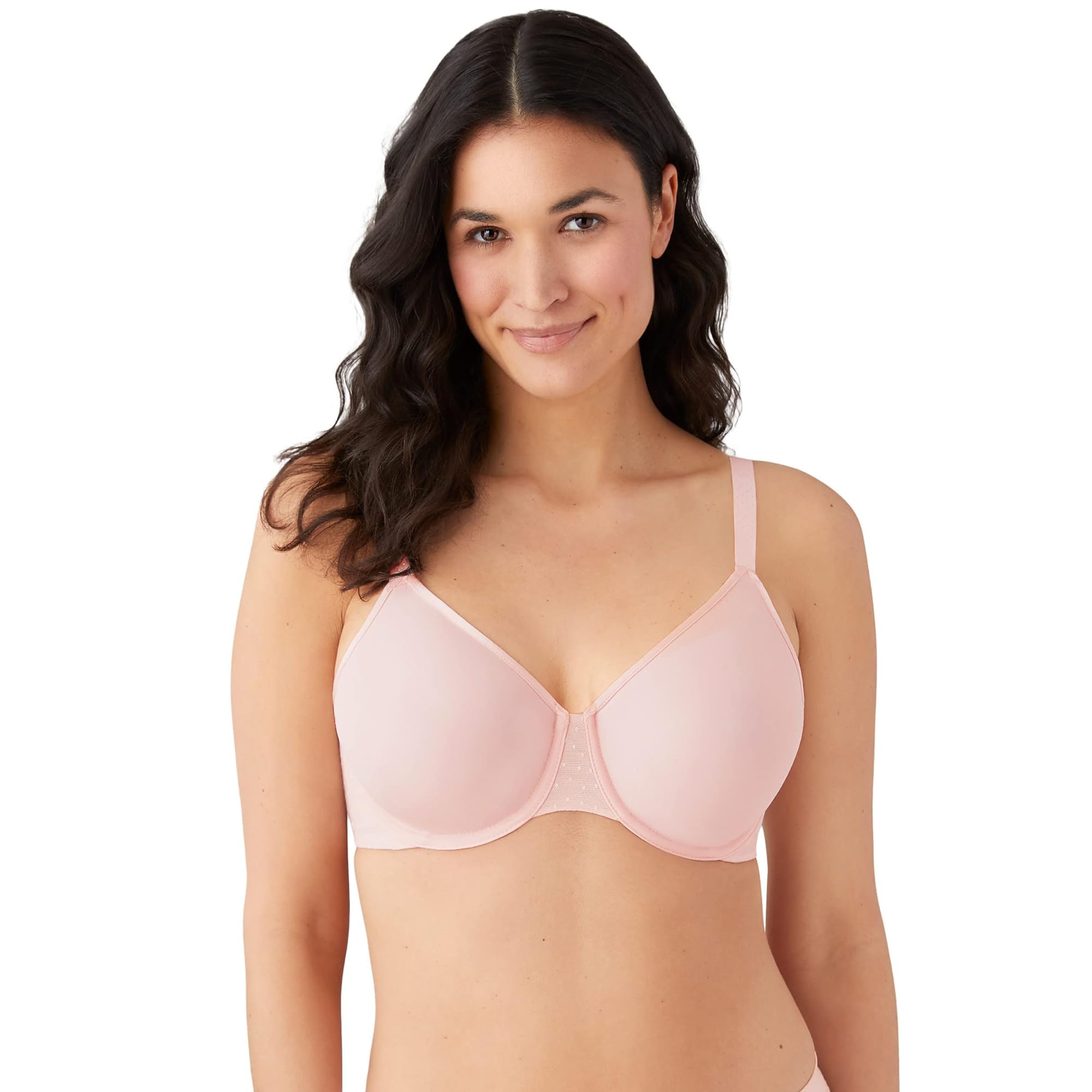 Wacoal Women’s Back Appeal Minimizer Unlined Underwire Bra, Crystal Pink, 38C