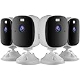 2K Security Cameras for Home Security 4Pack,4MP WiFi Indoor Security Camera with Color Night Vision, Motion Detection, Two-Way Audio, Cloud & SD Card Storage, Compatible with Alexa & Google Assistant