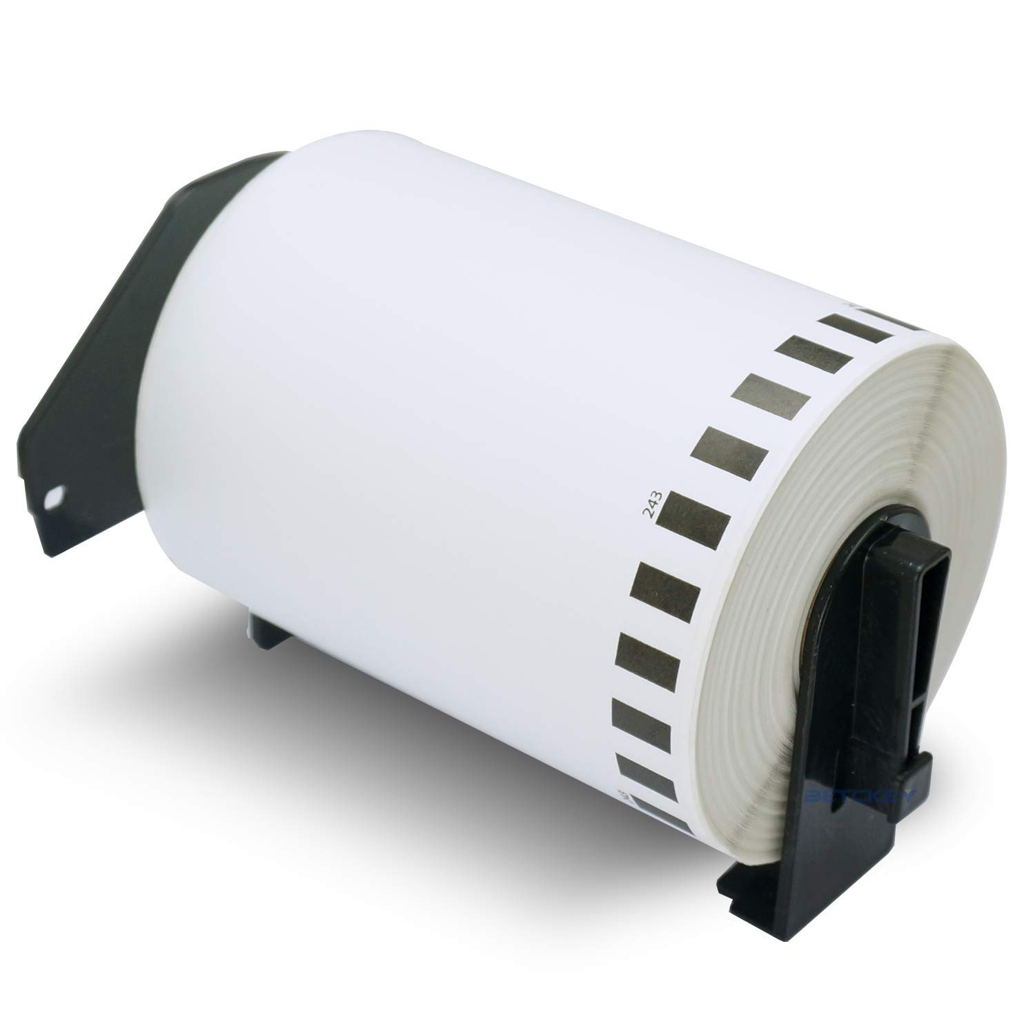 BETCKEY - Removable Labels Compatible with Brother DK-22243, 102mm x 30.48m, 1 Non Permanent Adhesive Continuous Labels Using for QL Label Printers [ 1 Roll ]