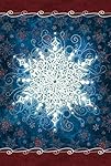 Toland Home Garden 1010546 "Solo Snowflake Winter" Decorative House Flag, 28" x 40"