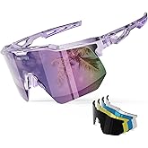 HAAYOT Polarized Sports Sunglasses for Men Women Youth Baseball Cycling Running Softball Biking Glasses 5 Lenses
