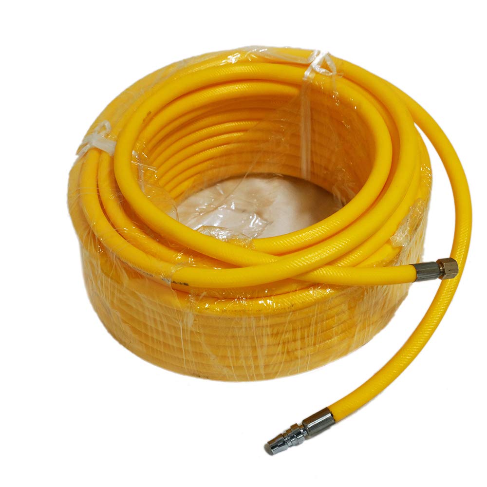 HPDAVV Lightweight Compressor Hose, 50ft PVC Air Hose, Clamp Joint