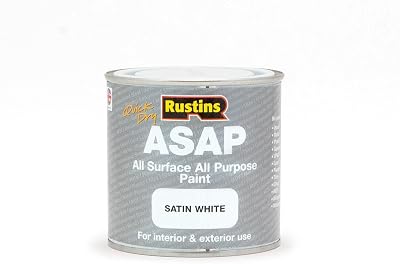 Rustins ASAP Paint White 250ml – Quick-Drying, Low Odor Indoor Use