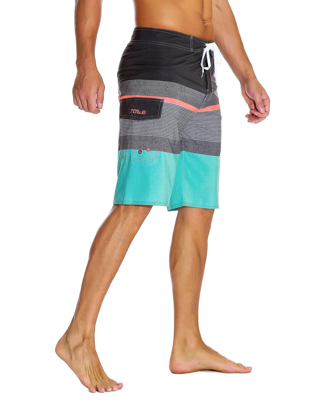 Nonwe Men's Sportwear Quick Dry Board Shorts with Lining ExerciseN