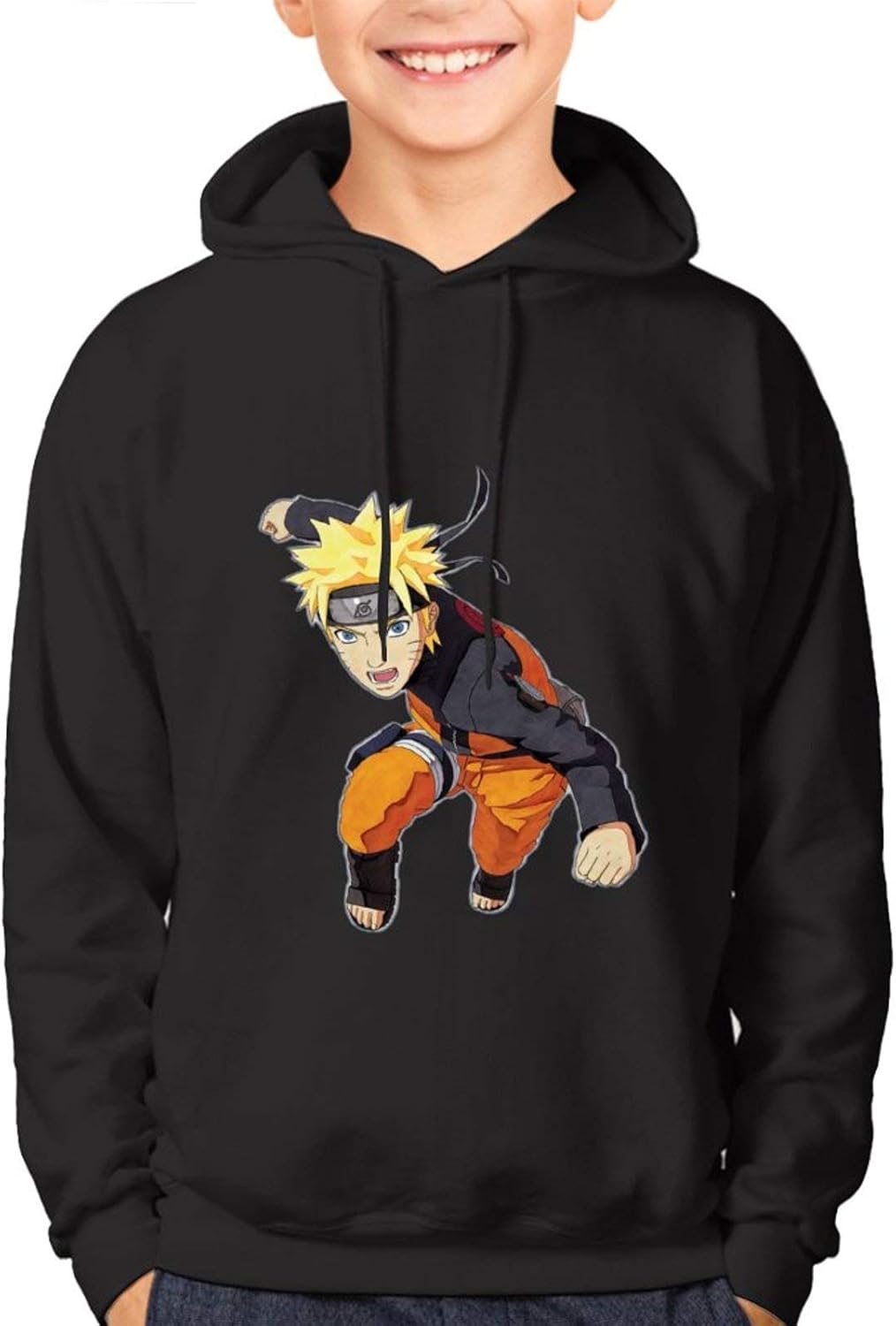 Amazon 301 Naruto Uzumaki Youth Boys Girls Hooded Casual Basic 