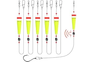 Dovesun Popping Cork Float Rig Weighted Fishing Bobbers Floats Fishing Corks Popping Corks for Saltwater Freshwater Fishing Tackle with 3 Size