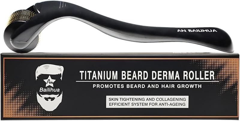 AN BAILIHUA Beard Roller 0.3MM 540 Titanium Microneedle Derma Men Growth