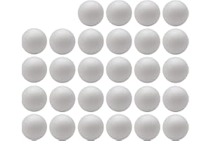 Crafjie 28-Pack Craft Foam Balls, 2 Inches in Diamete, Smooth and Durable Foam Balls, for DIY Crafting and Decoration, White