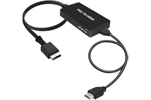 XIANREN PS2 To HDMI Converter, PS2 HDMI Cable Support 1080P/720P, Composite To HDMI Works for PS1/2, HD Link Cable for PS2. P
