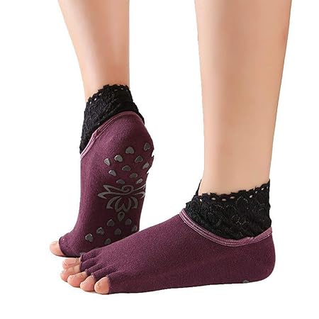 Calcetines Yoga Para Mujer Calcetines Antideslizantes Yoga ...