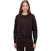 Good American Women's Cozy Knit Crew Neck Sweatshirt