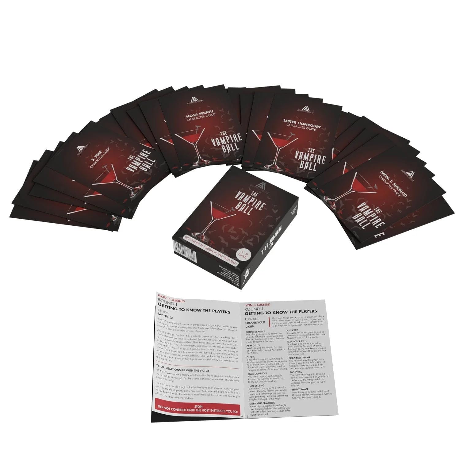 Replay-able 1980s Murder Mystery Dinner Party Game voor maximaal 20