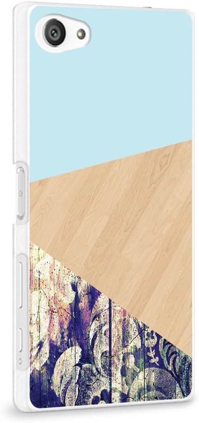 Amazon Com Casesbylorraine Compatible With Xperia Z5 Compact Case Colorful Geometric Wood Print Slim Hard Plastic Cover For Sony Xperia Z5 Compact 2015 Electronics