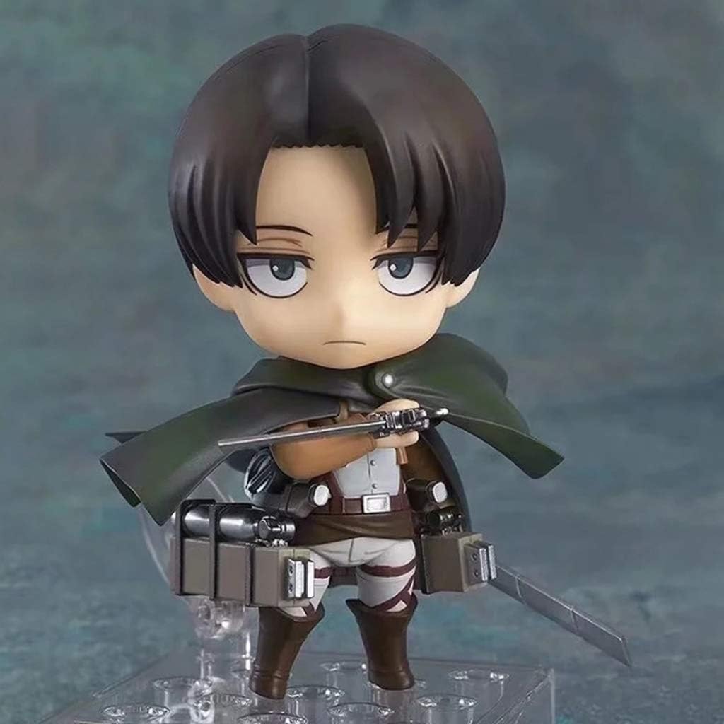 PLL Attack on Titan Levi Ackerman(Q Version) Action Anime Figure Model Gift Collection Doll Ornaments