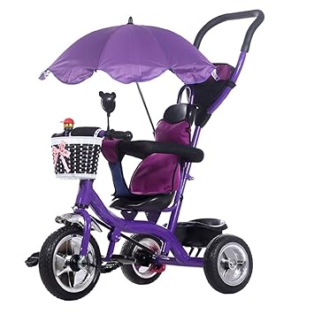 Amazon.com: Carro de niños triciclos bicicletas 1-3-5 años viejo bebé cochecito bebé cochecito bebé bicicleta: Baby