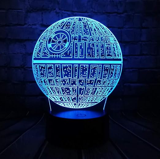 pelicula star wars 3d usb lampara led