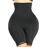 POP CLOSETS Women's Shapewear Control Padded Panties Hip Butt Enhancer for Women Butt Lifter Tummy Control Booty Shorts, Black, X-Large