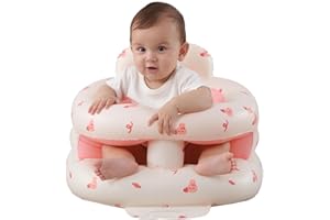 AGITVPS Upgrade Surround Inflatable Baby Seat for Babies 3-36 Months, Built in Air Pump Surround Bumbo Seat with Tray, Load-Capable Baby Chair Sit Me up Floor Seat for Baby, Learning to Sit&Feeding