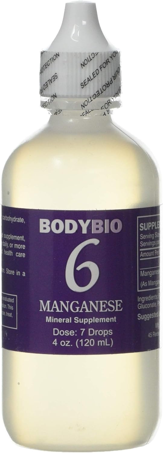 BodyBio Manganese 6 Liquid Mineral, 4 oz Amazon.co.uk Health