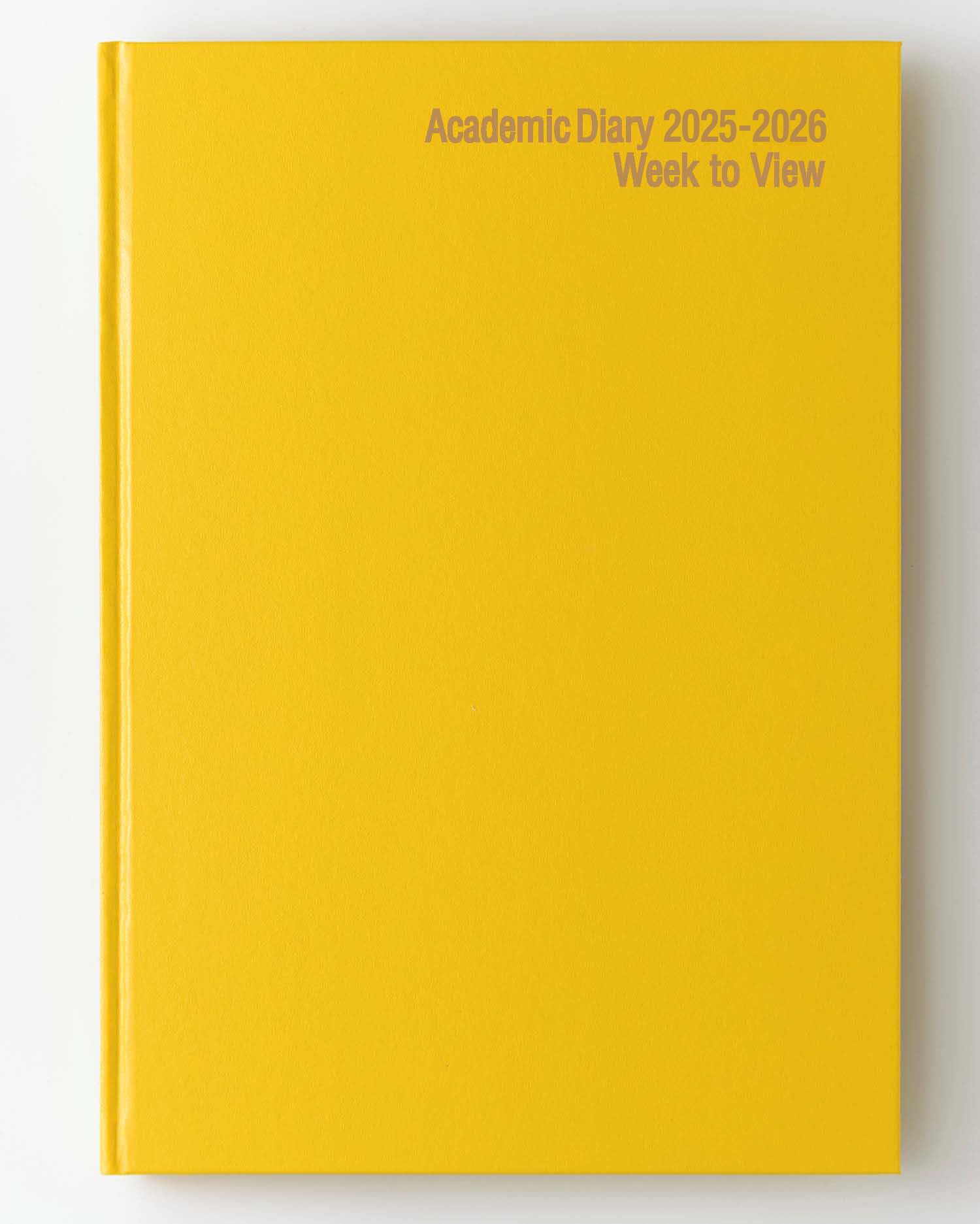 IMPRINT 2026-2027 A4 Academic Diary – Mid-Year Week-to-View Planner for Students & Teachers – Case Bound Organiser with Timetable, Term Dates & Notes Pages (Yellow)