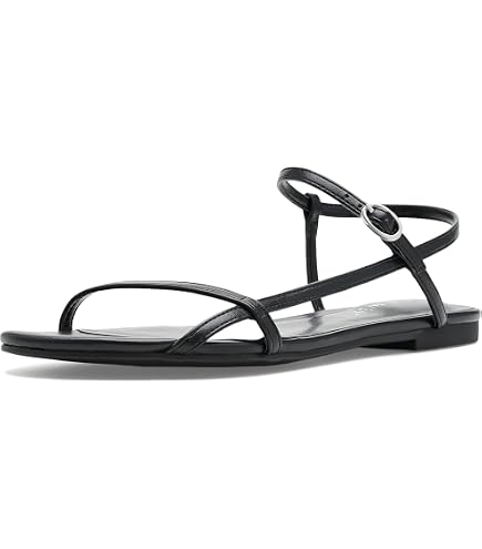 Amazon.com | Nine West Women's Nelson3 Sandal, Black 001, 5.5 | Flats