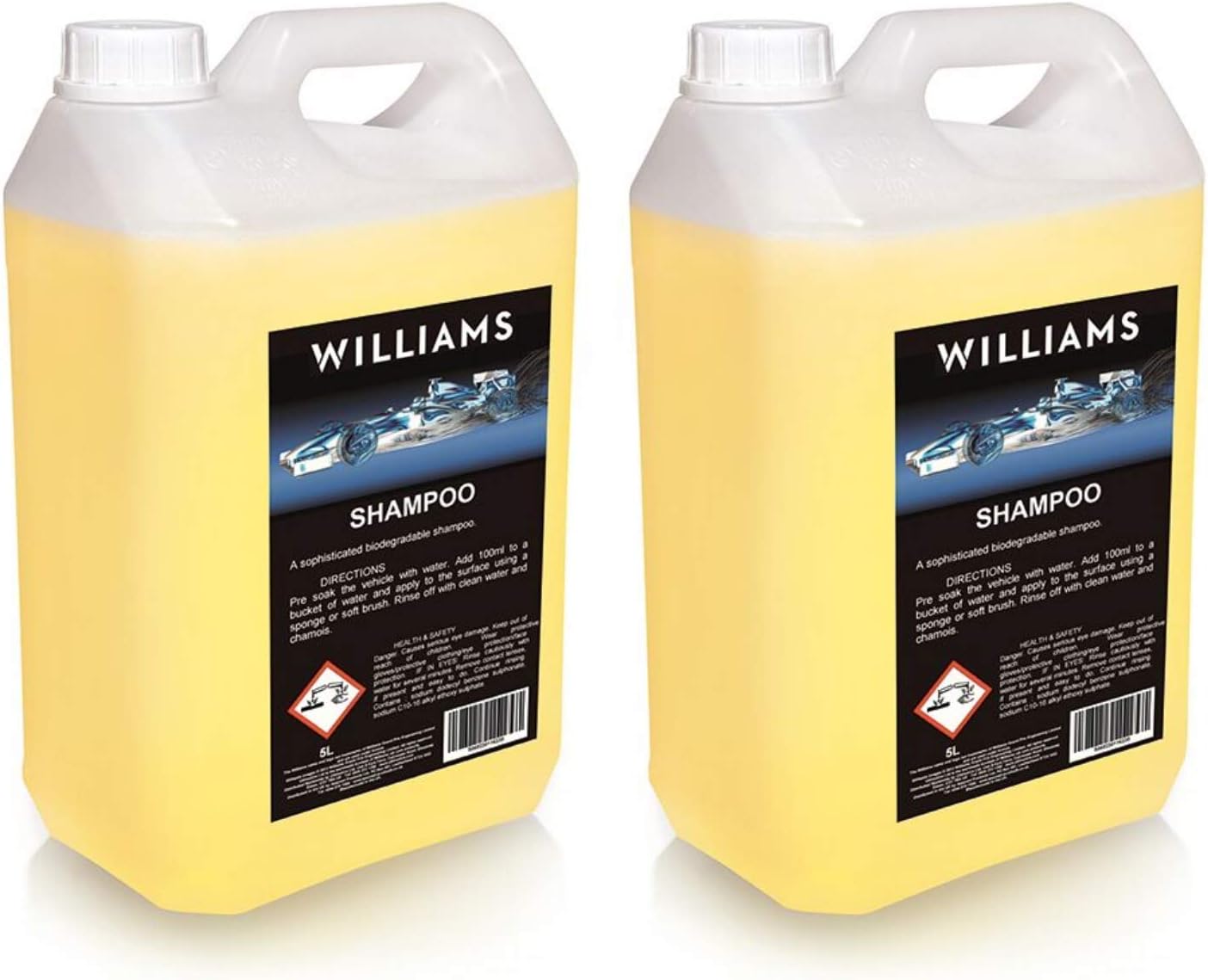 Williams Racing Car Shampoo 2 x 5L Multi-Pack