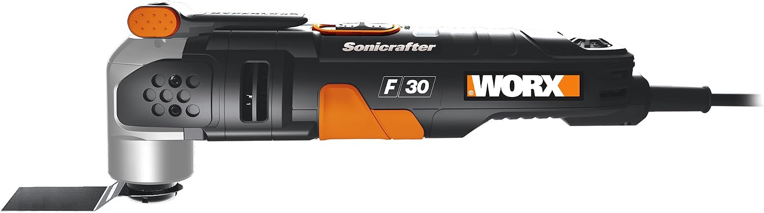 WORX WX680 F30 350W Sonicrafter Multi-Tool Oscillating Tool with 29 Accessories, Black - Image 3